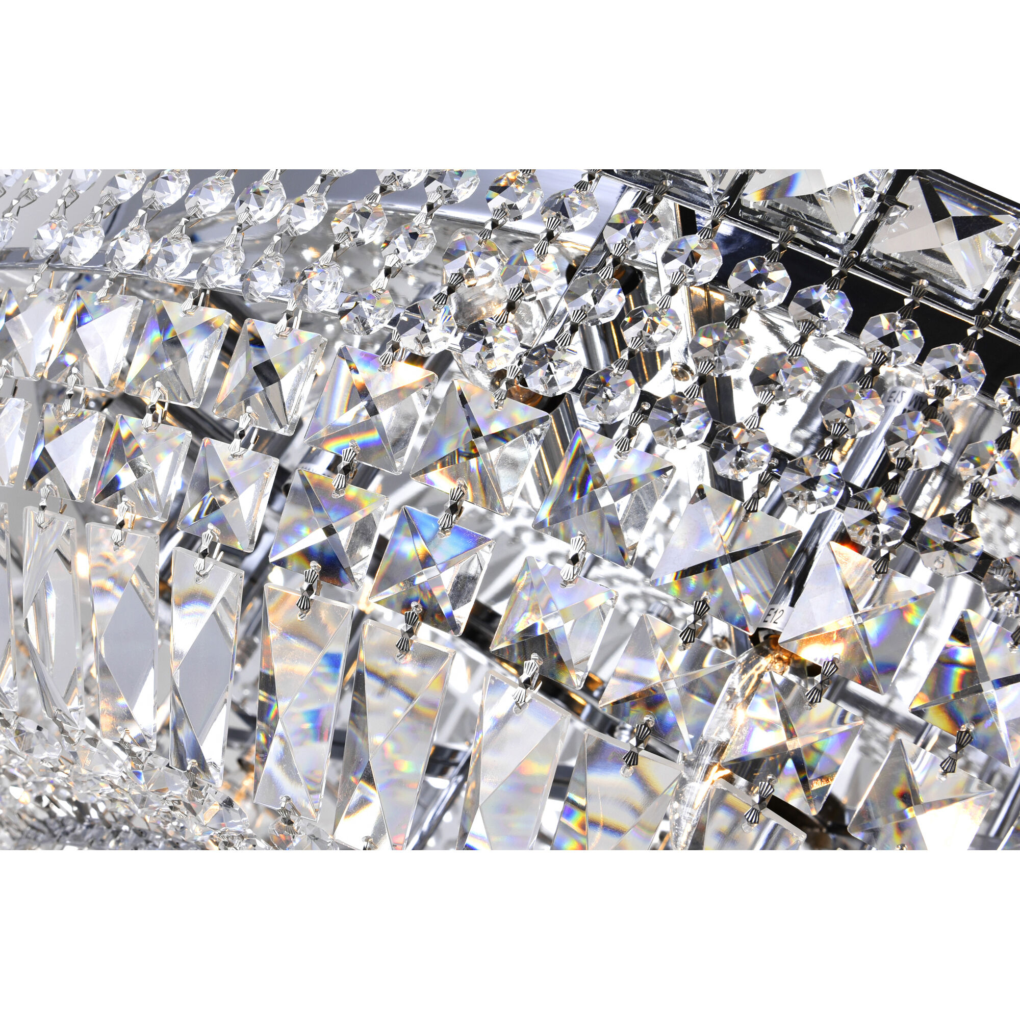 Stefania 21 Light 36 inch Chrome Bowl Flush Mount Ceiling Light