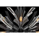 Vida LED 22 inch Brushed Graphite Chandelier Ceiling Light, Orb