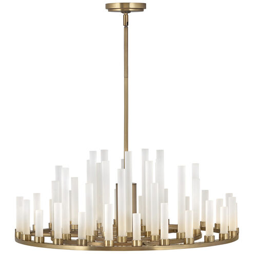 Trinity LED 27.25 inch Heritage Brass Chandelier Ceiling Light