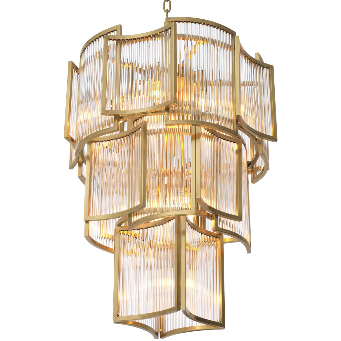 Jet Set 10 Light 22.83 inch Antique Brass Chandelier Ceiling Light
