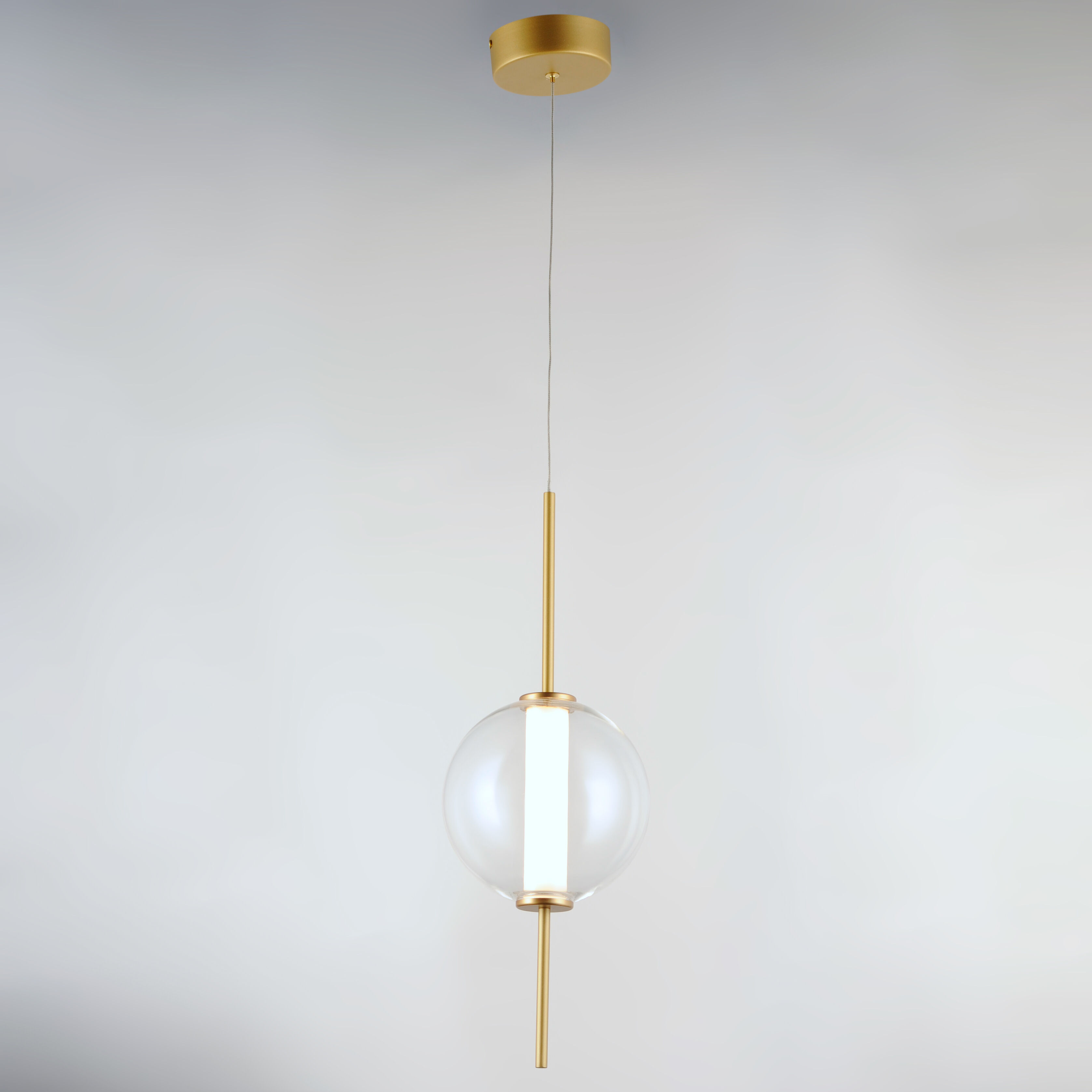 Axle LED 8 inch Gold Single Pendant Ceiling Light