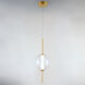 Axle LED 8 inch Gold Single Pendant Ceiling Light