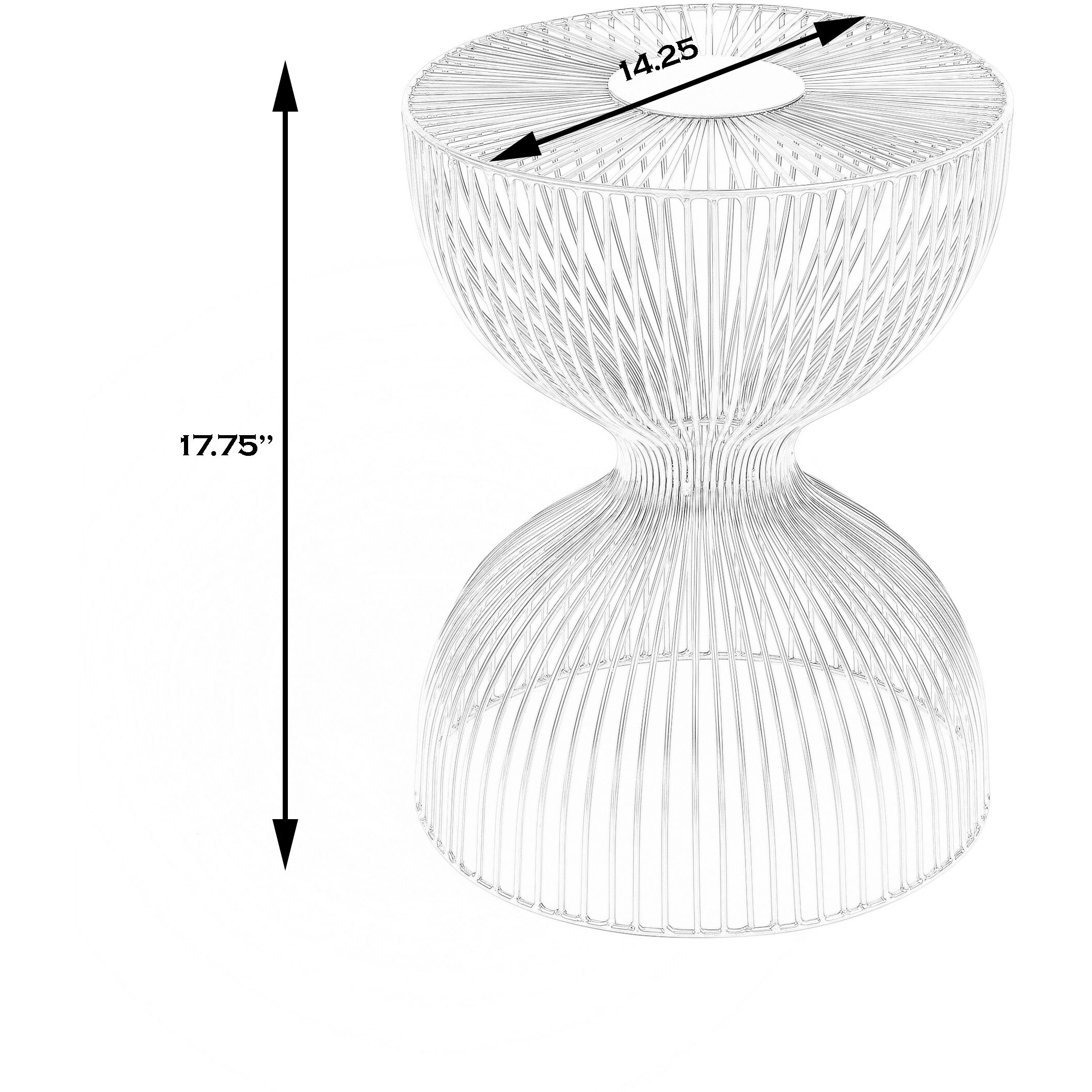 Nicholas Gold Metal End or Side Table