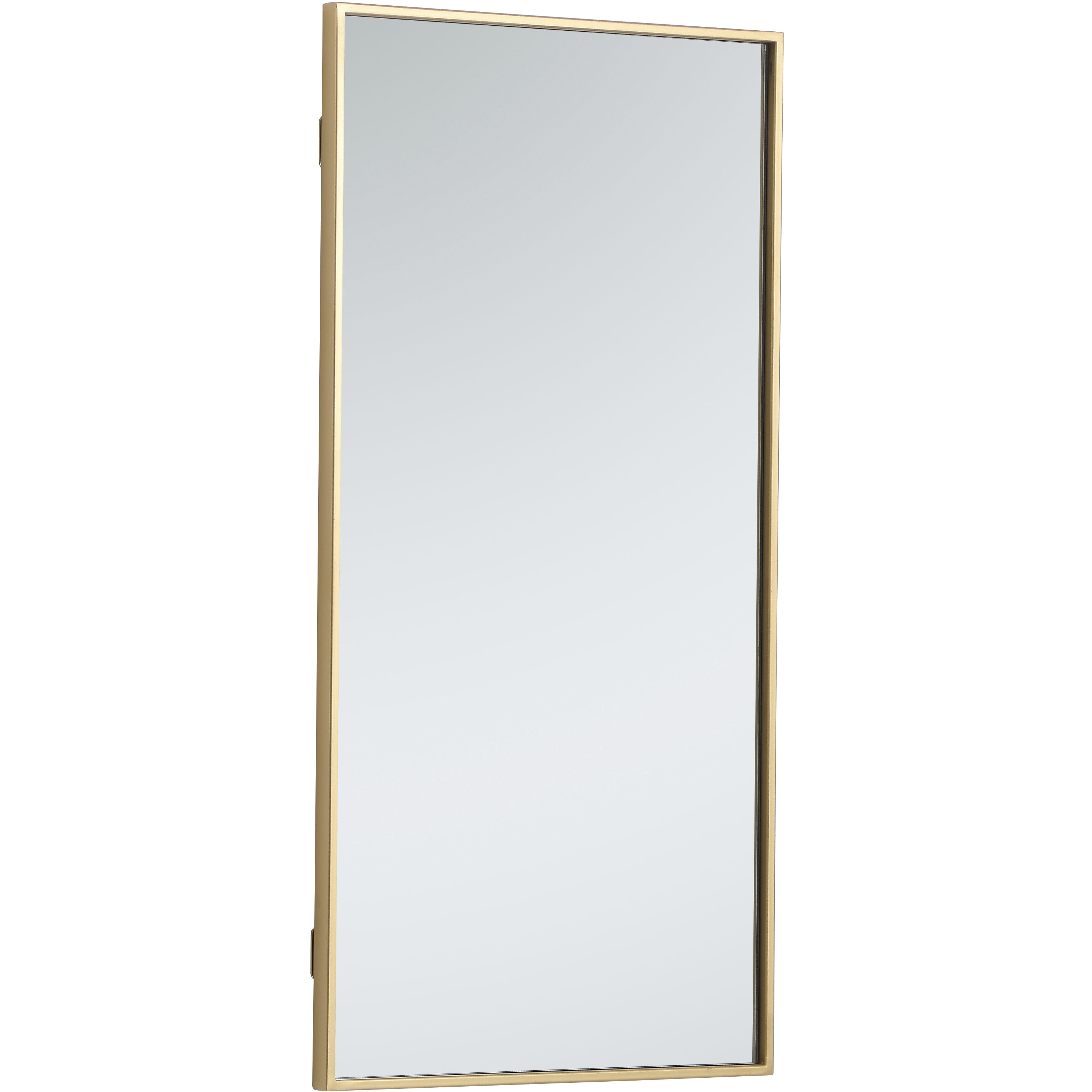 Monet 36 X 18 inch Brass Wall Mirror