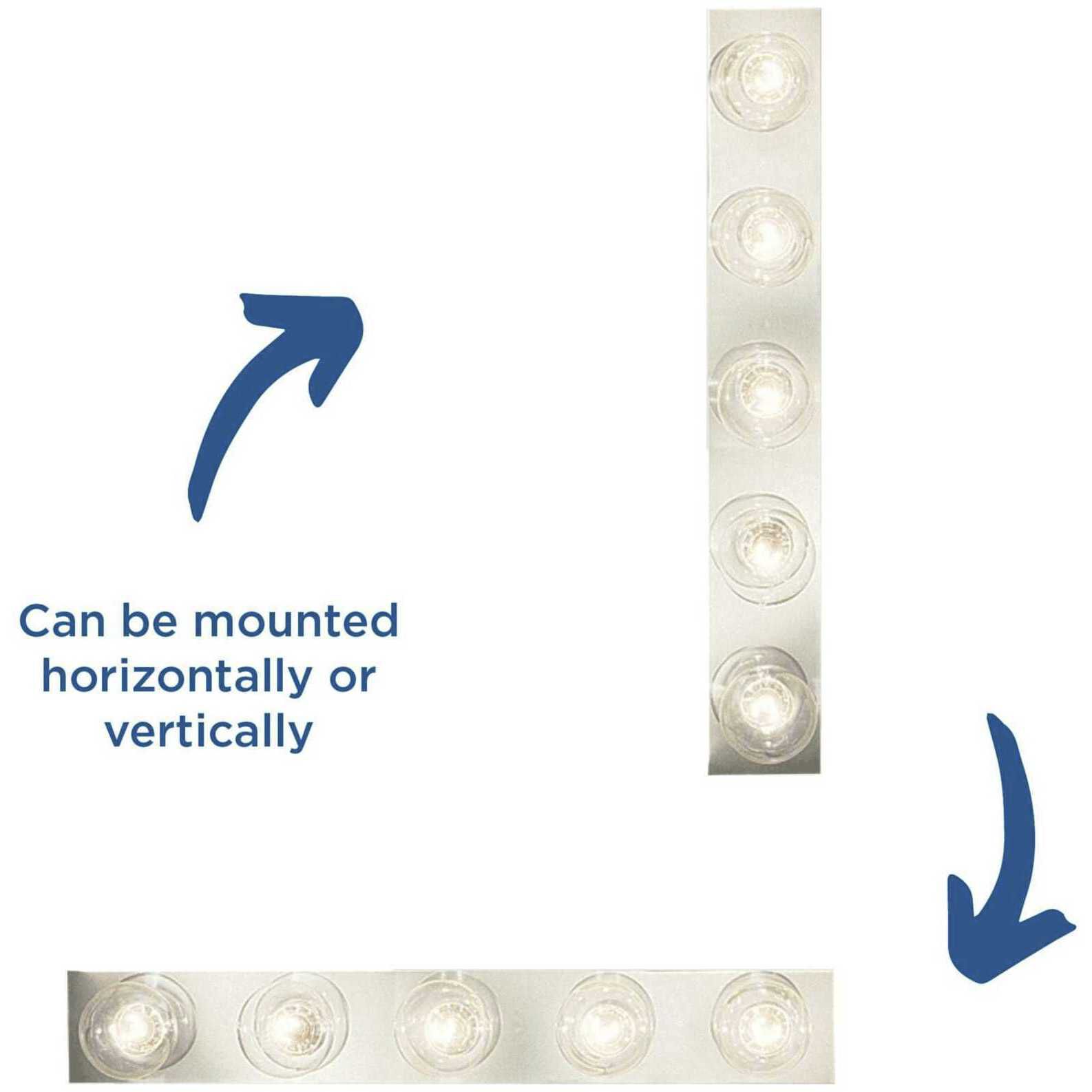 Broadway 5 Light 30 inch Polished Chrome Bath Vanity Wall Light