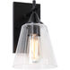 Hollis 1 Light 6.5 inch Black Wall Sconce Wall Light