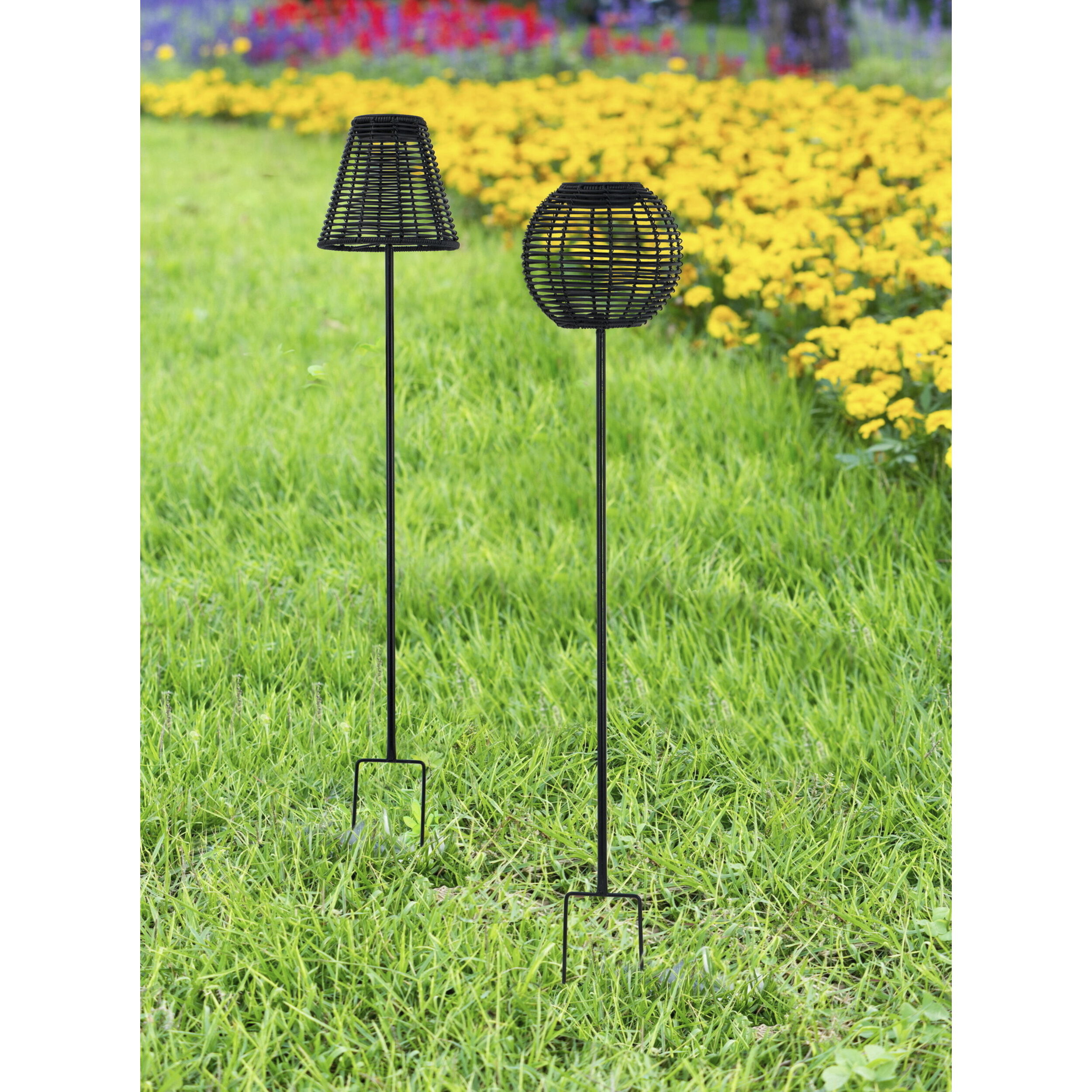 Anita Black Outdoor Solar Light