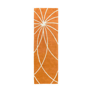 Forum 117 X 117 inch Burnt Orange/Cream Rugs, Wool
