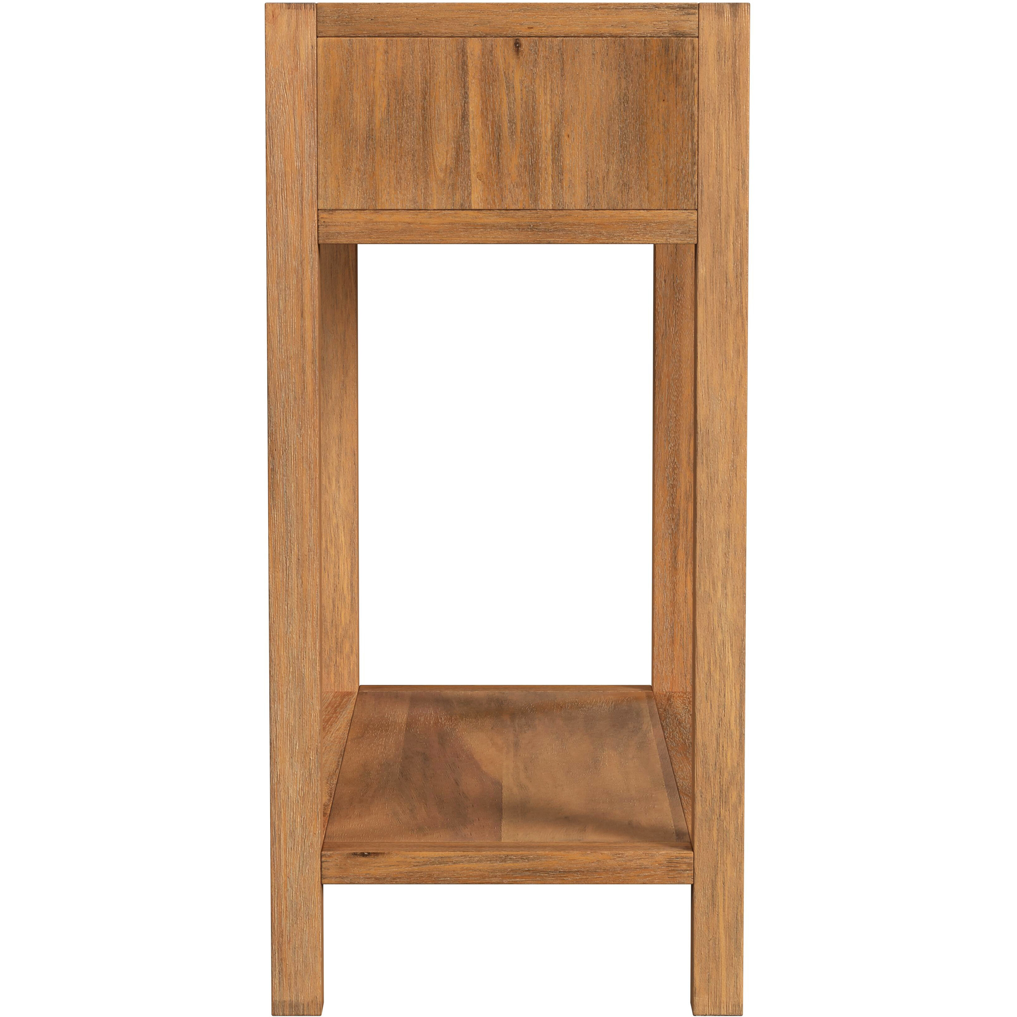 Lark 30" Wood 1-Drawer Nightstand in Light Brown