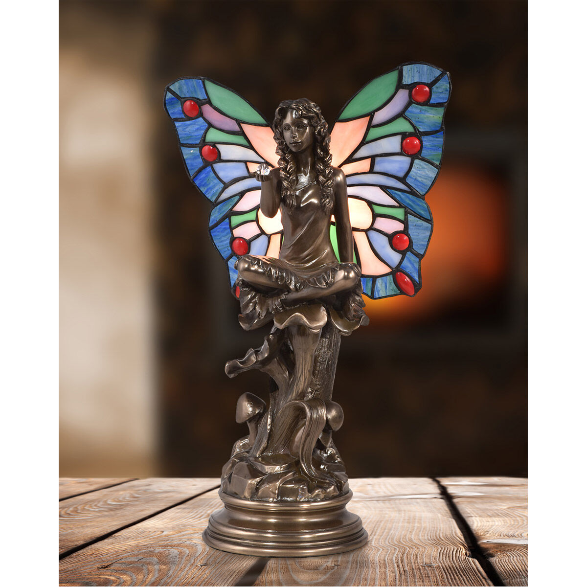 Dale Tiffany TA17166 Fairy 15 inch 25.00 watt Cold Cast Bronze Accent Lamp Portable Light
