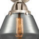 Nouveau 2 Fulton 3 Light 25 inch Brushed Satin Nickel Bath Vanity Light Wall Light in Plated Smoke Glass