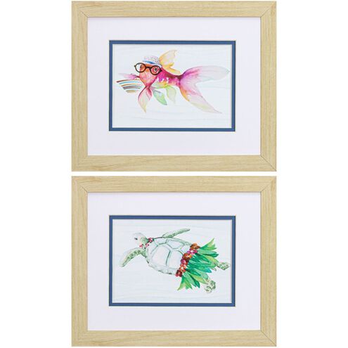 Waterside Collection Pink Framed Art