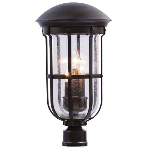 Emerson 3 Light 21 inch Burnished Bronze Outdoor Post Mount