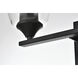 Harris 2 Light 15 inch Black Bath Sconce Wall Light