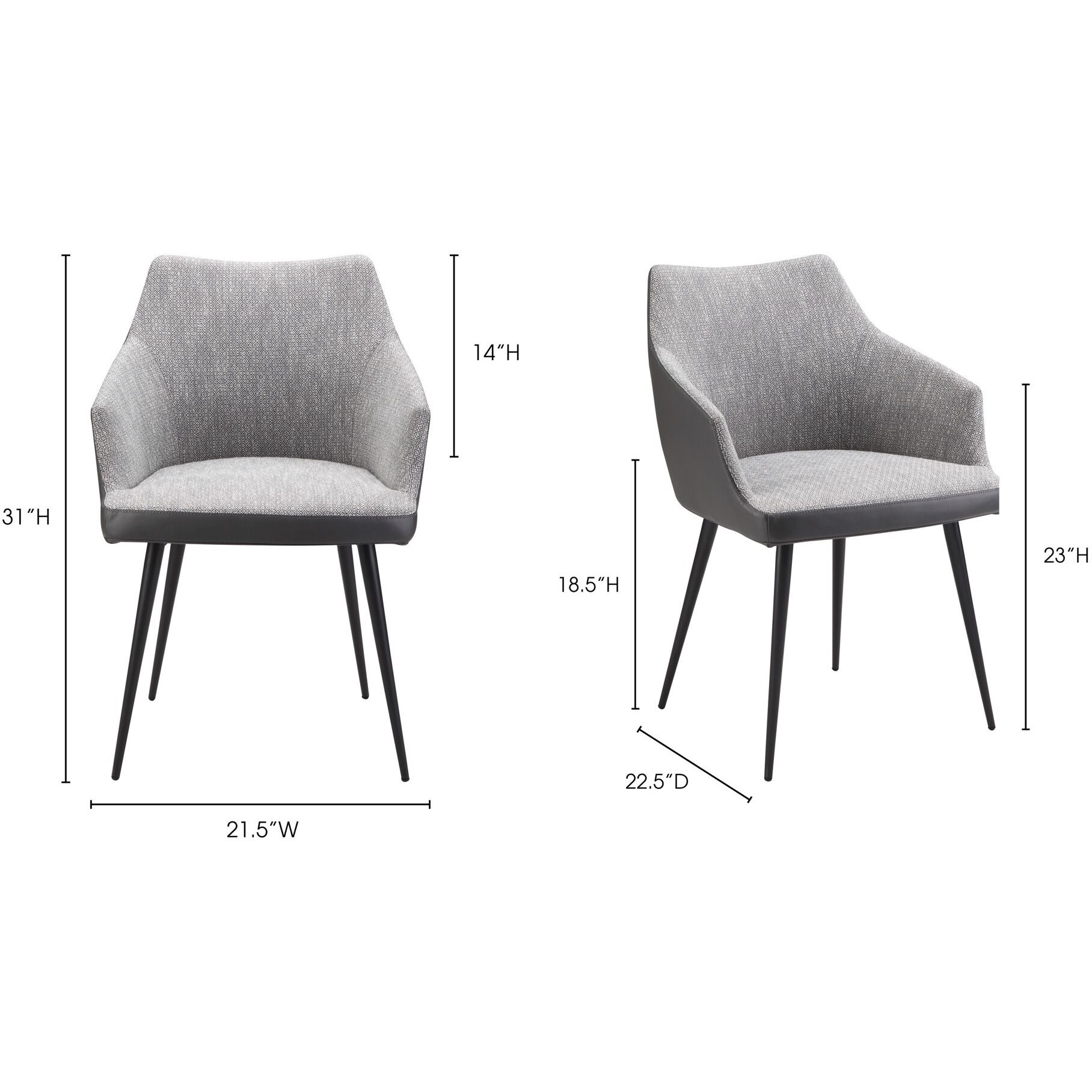 Beckett Grey Dining Chair