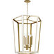 AH by Alexa Hampton Curt 6 Light 26.63 inch Matte White Lantern Chandelier Ceiling Light