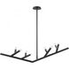Oaks 8 Light 21 inch Black Chandelier Ceiling Light