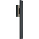 Tru LED 48 inch Black Outdoor Sconce