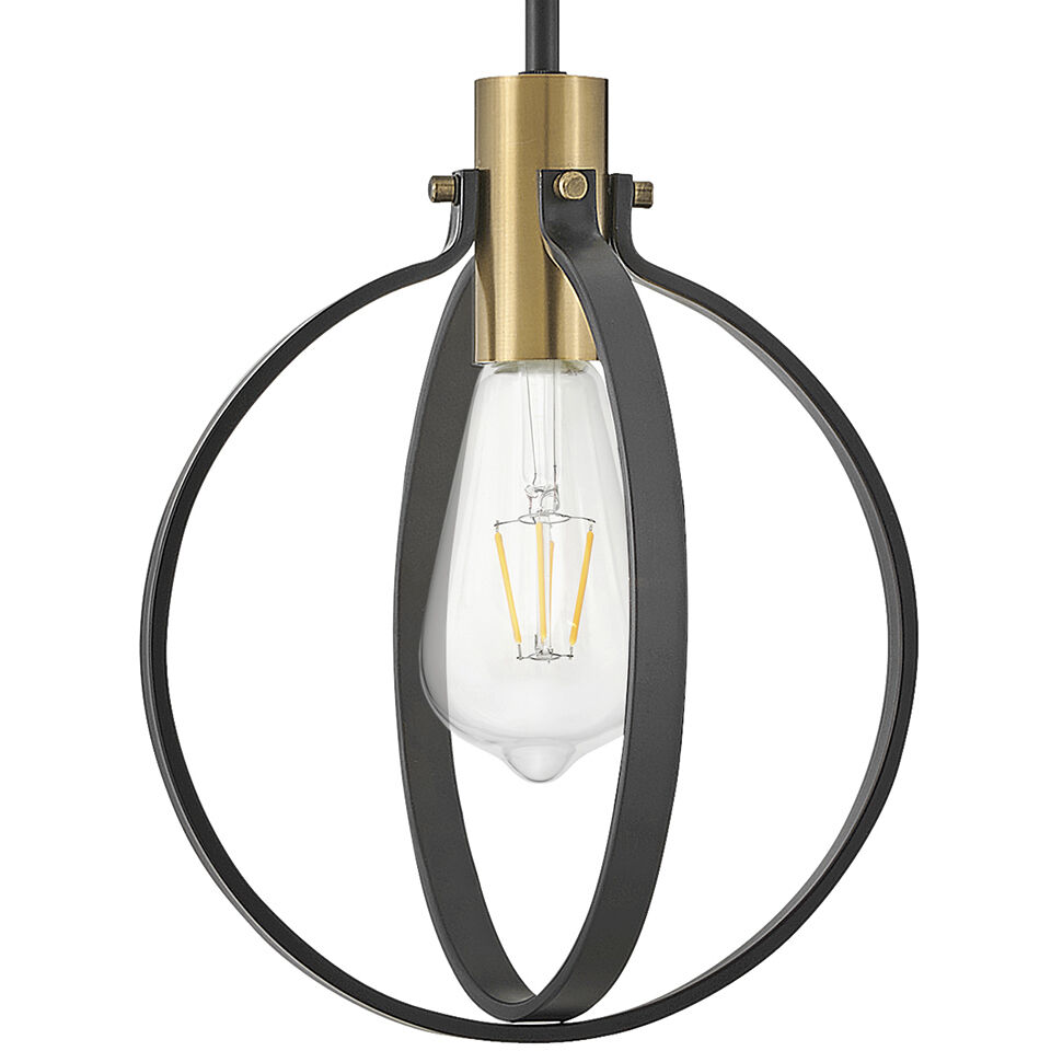 Cirque LED 10 inch Black Pendant Ceiling Light