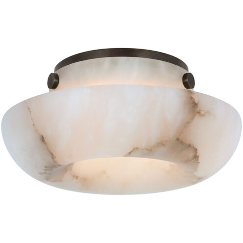 Kelly Wearstler Cappello LED 6 inch Alabaster and Bronze Flush Mount Ceiling Light