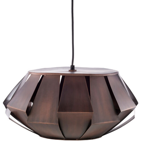 Novara 1 Light 19 inch Dark Brown Pendant Ceiling Light