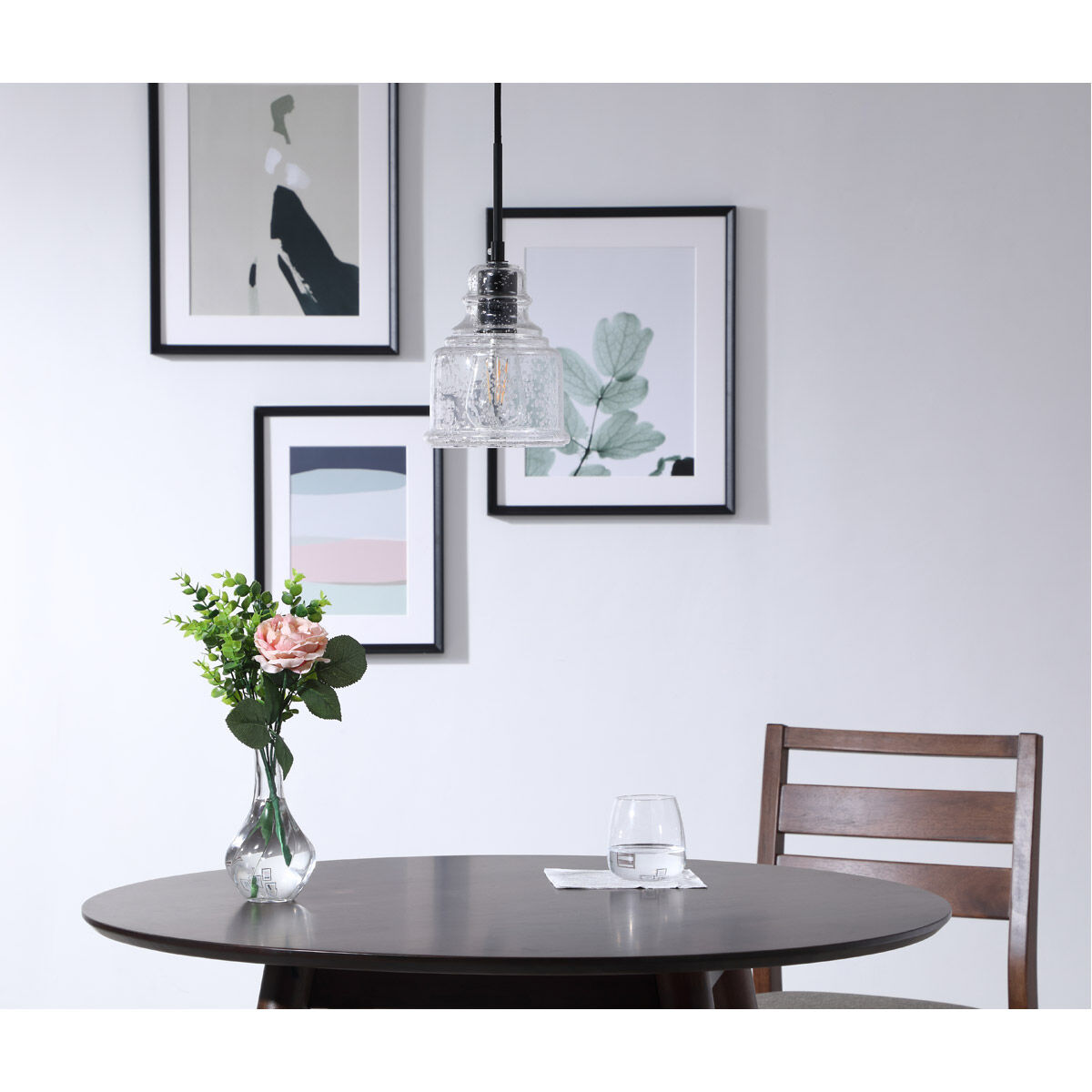 Pierce 1 Light 6 inch Black Pendant Ceiling Light