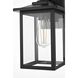 Carisle 1 Light 15 inch Black Outdoor Wall Sconce