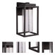 Malvern LED 15 inch Dark Bronze Outdoor Wall Lamp, Medium
