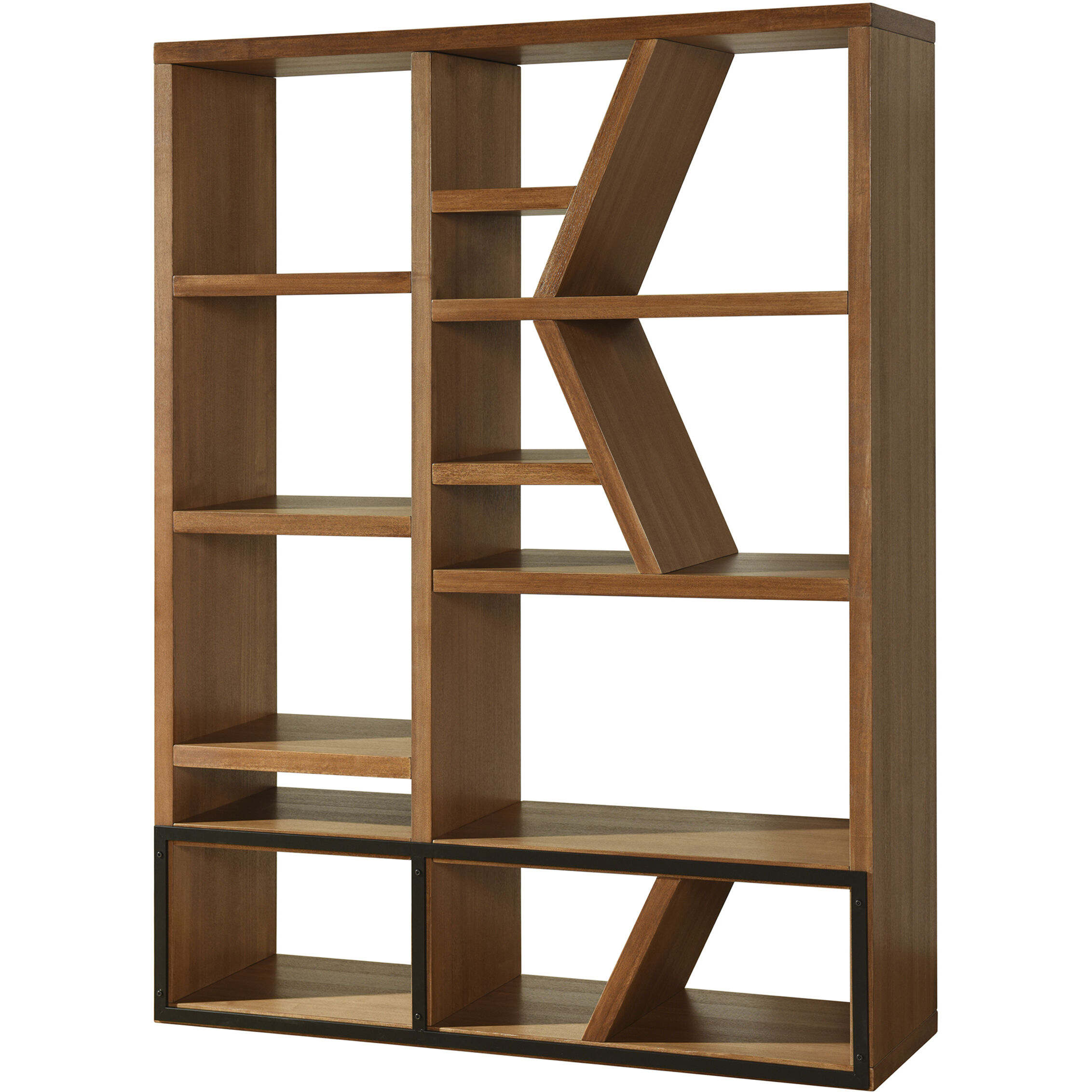 Winnona Amber Woodgrain Bookshelf