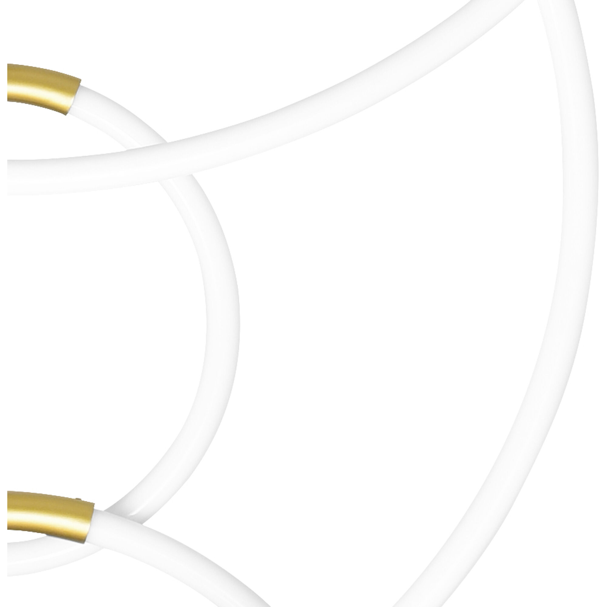 Hoops LED 24 inch Satin Gold Chandelier Ceiling Light