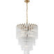 Julie Neill Lorelei LED 20.5 inch Gild Waterfall Chandelier Ceiling Light, Small
