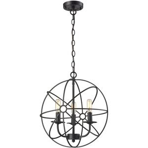 Yardley 3 Light 16 inch Oil Rubbed Bronze Chandelier Ceiling Light