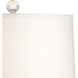 Biltmore 31 inch 100.00 watt Black/White Glaze/Clear Table Lamp Portable Light