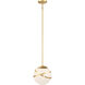 Batignolles 1 Light 10 inch Spring Gold Leaf Mini Pendant Ceiling Light