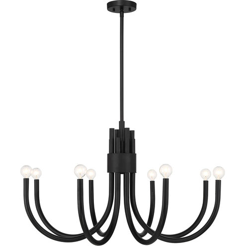 Sorrento 8 Light 34 inch Matte Black Chandelier Ceiling Light, Essentials