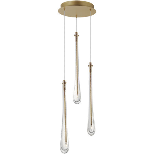 Stillo LED 10 inch Gold Multi-Light Pendant Ceiling Light