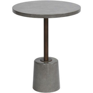 Cameron 56 inch Gray and Aged Bronze Side Table