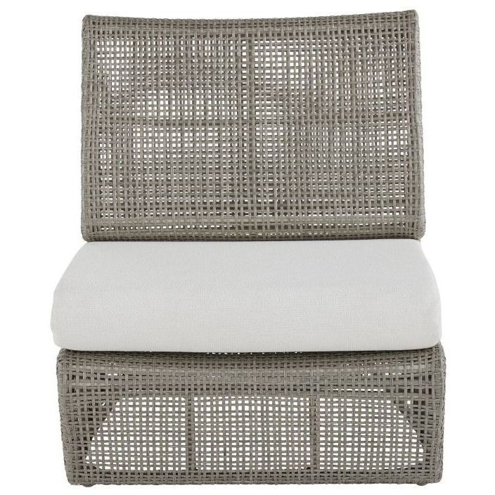 Dupont Pearl and Weathered Gray Outdoor Chair