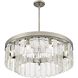 Ciara 27 inch 60.00 watt Peruvian Silver Chandelier Ceiling Light