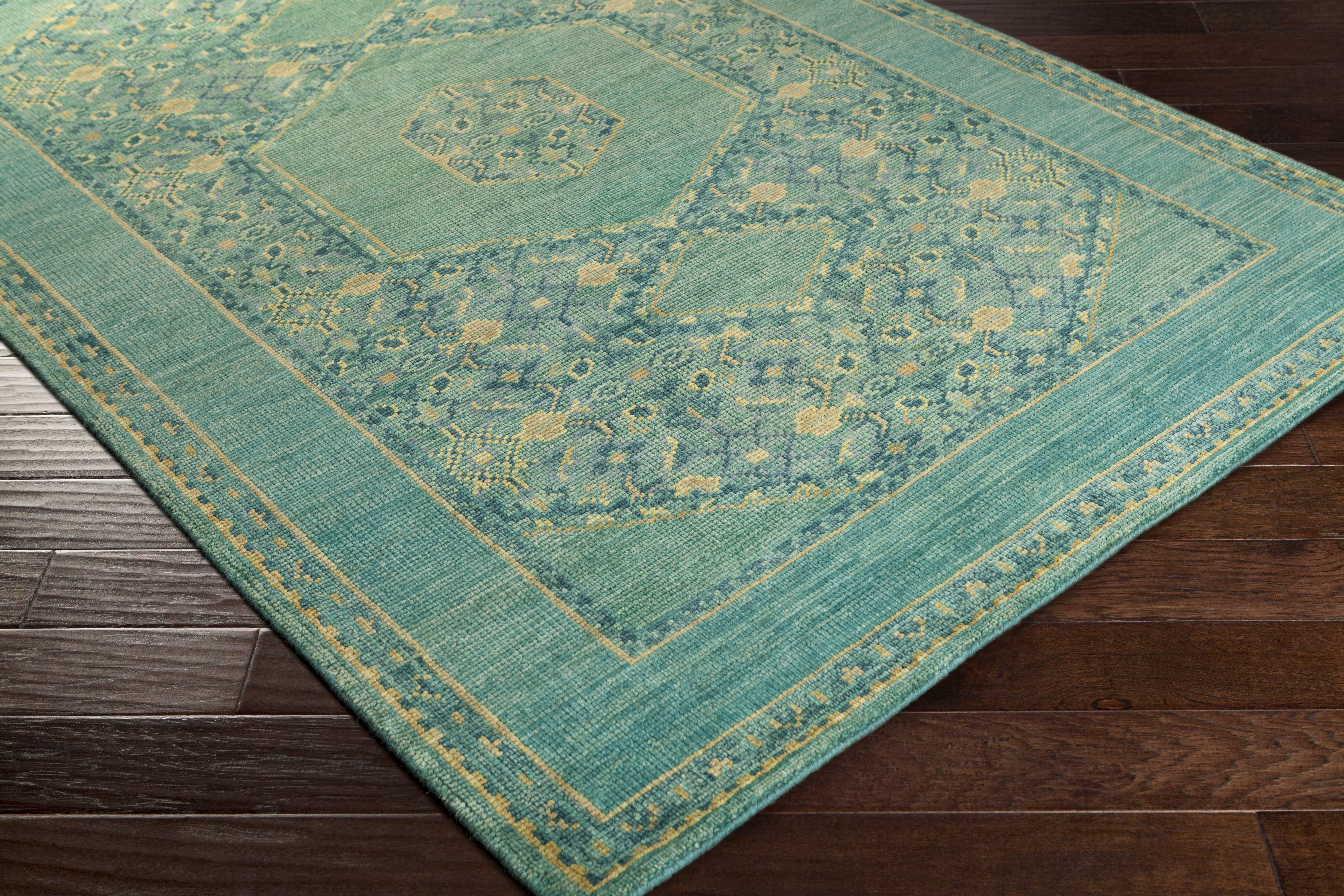 Haven 36 X 24 inch Medium Green Rug in 2 x 3, Rectangle