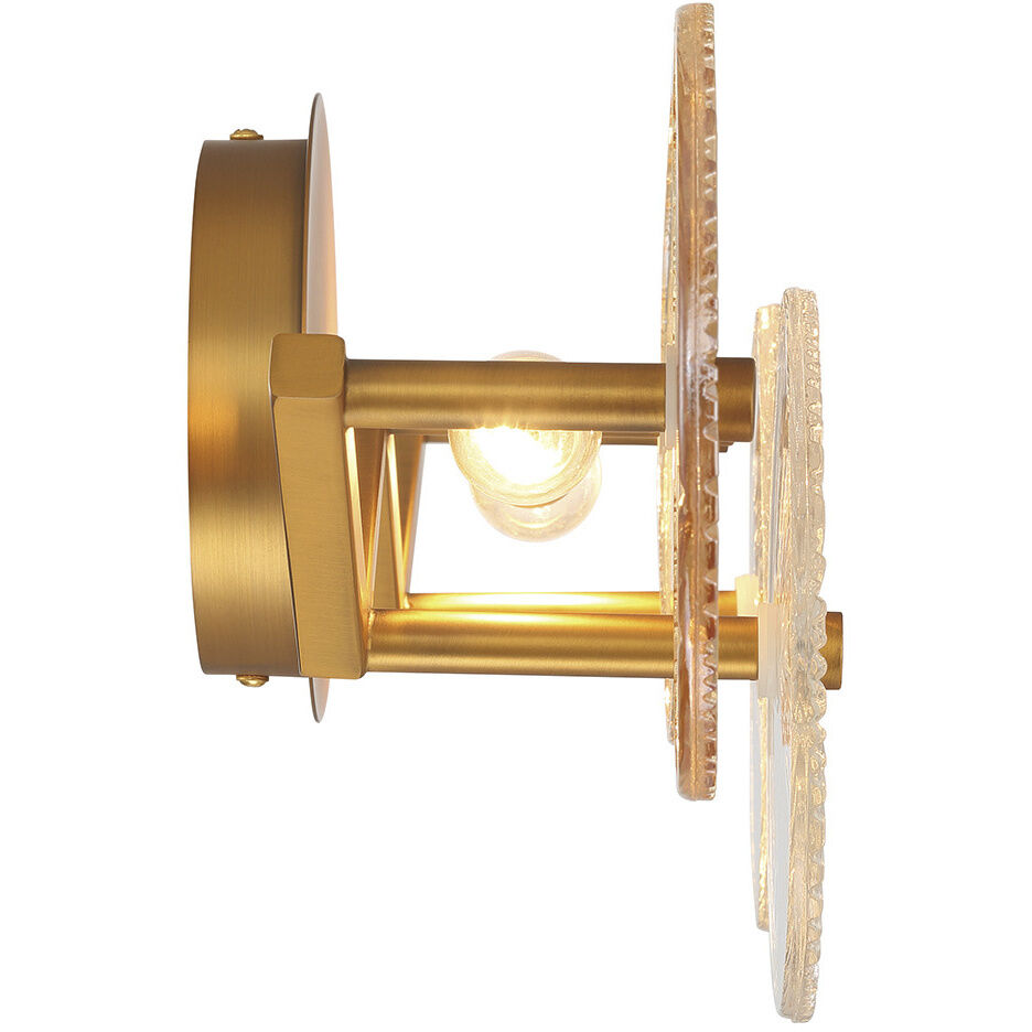 Sue Anne 2 Light 21.75 inch Gold Vanity Light Wall Light