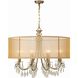 Hampton 8 Light 32 inch Antique Brass Chandelier Ceiling Light