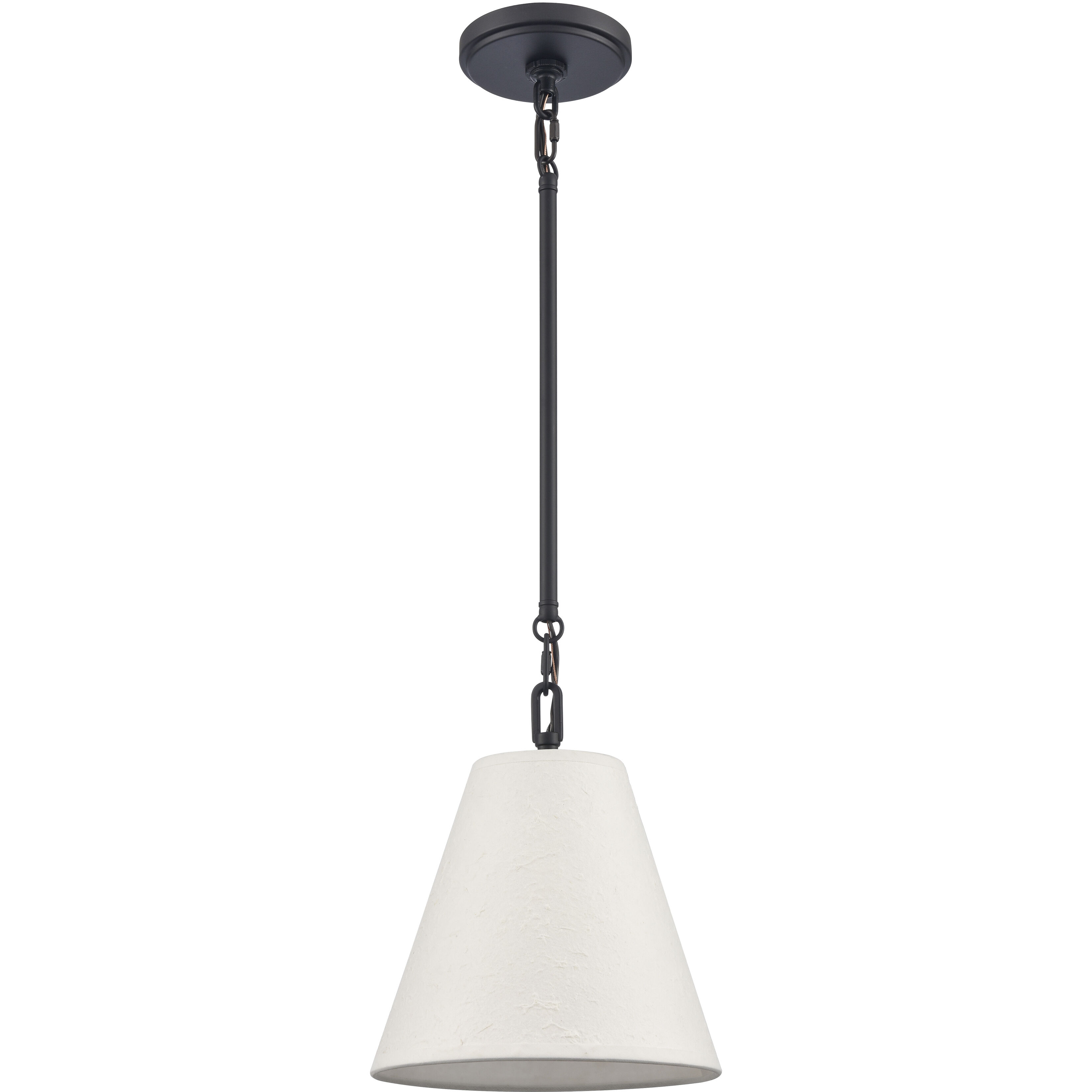 Rydell 1 Light 9 inch Matte Black Mini Pendant Ceiling Light
