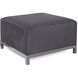 Axis 19.5 inch Gray Ottoman, The Regency Collection