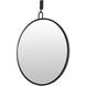 Stopwatch 32 X 30 inch Black Wall Mirror, Varaluz Casa