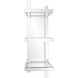 Trellis 12 inch Clear Mirrored Wall Shelf