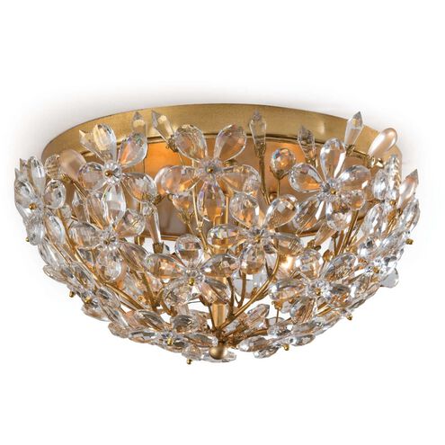 Cheshire 2 Light 14 inch Gold Leaf Flush Mount Ceiling Light