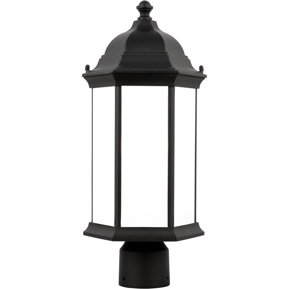 Sevier 1 Light 17.75 inch Black Outdoor Post Lantern, Medium