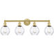 Waverly 4 Light 33 inch Satin Gold Bath Vanity Light Wall Light
