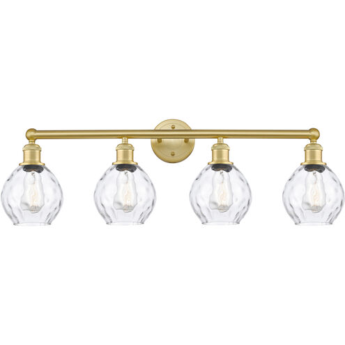 Waverly 4 Light 33 inch Satin Gold Bath Vanity Light Wall Light